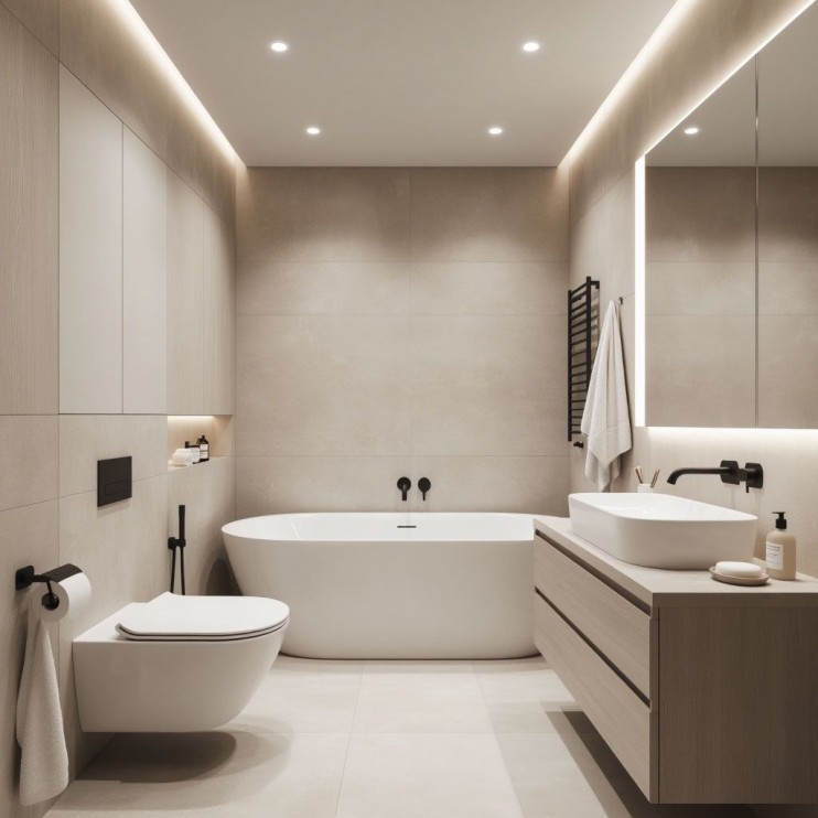 Ванна из искусственного камня Lotis Ando 170x80см, отдельностоящая, Solid Surface, цвет белый матовый