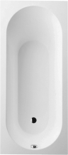Ванна из искусственного камня Lotis Oberon 170x75см, встраиваемая, Gelcoat, цвет белый глянцевый