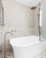 Излив для ванной Lotis Mone 1066BN напольный, цвет brushed nickel
