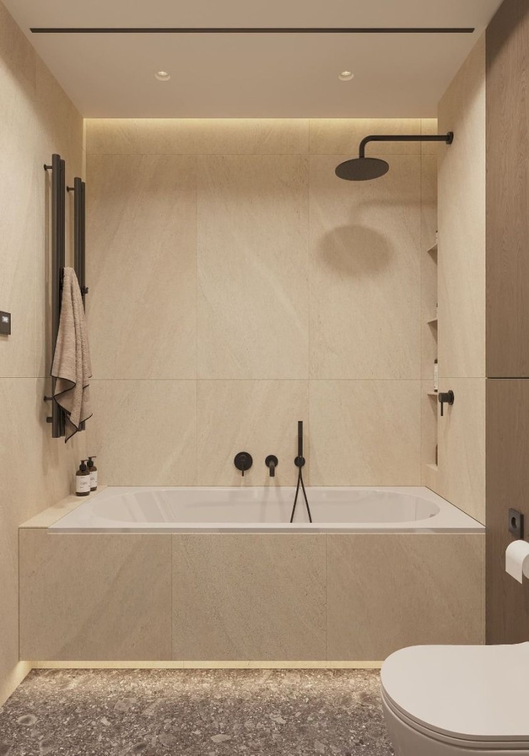 Ванна из искусственного камня Lotis Oberon  KIT 170x75см, встраиваемая, Gelcoat, цвет белый глянцевый