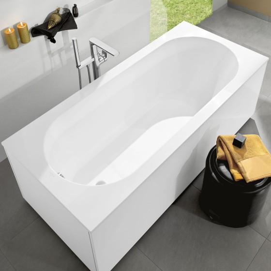 Ванна из искусственного камня Lotis Oberon  KIT 170x75см, встраиваемая, Gelcoat, цвет белый глянцевый
