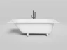 Ванна из искусственного камня Lotis Oberon 180x80см, встраиваемая, Solid Surface, цвет белый матовый