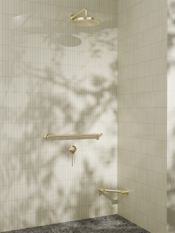 Верхний душ Lotis Santi 1027BB D25см, цвет brushed brass
