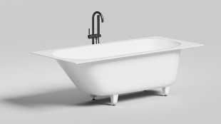 Ванна из искусственного камня Lotis Oberon KIT 180x80см, встраиваемая, Gelcoat, цвет белый глянцевый