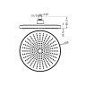 Верхний душ Lotis Santi 1027CR D25см, цвет chrome