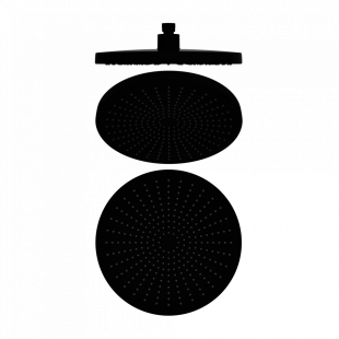 Насадка для душа, Lotis, цвет: черный