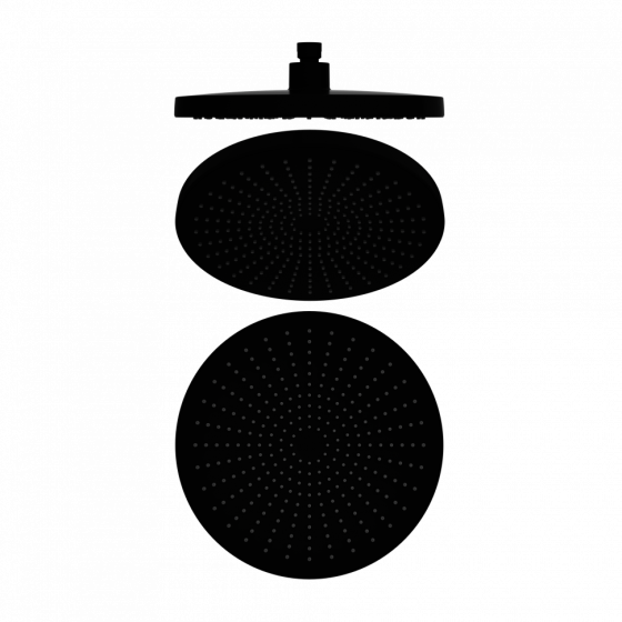Верхний душ Lotis Santi 1027MB D25см, цвет matte black