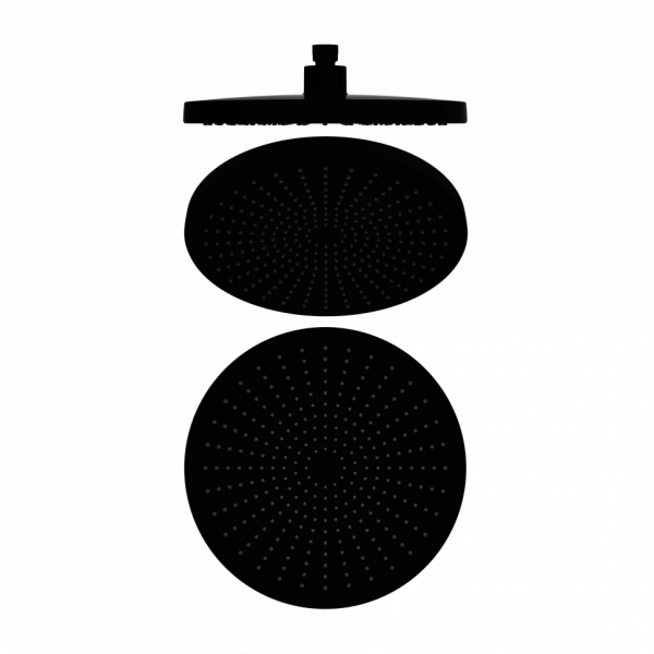 Верхний душ Lotis Santi 1027MB D25см, цвет matte black