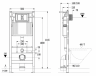 Инсталляция для унитаза Lotis Profil Pro 500x165x1145 механическая