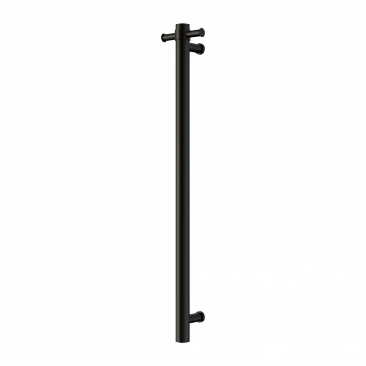 Полотенцесушитель, электрический, вертикальный, Lotis, цвет: черный