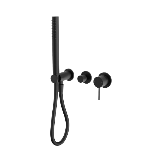 Смеситель для душа Lotis Mone 1012MB встраиваемый с ручным душем, цвет matte black