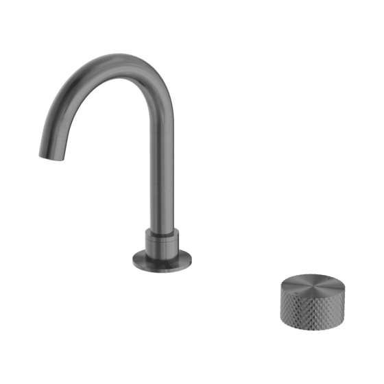 Смеситель для раковины Lotis Santi 1063G на два отверстия, цвет graphite 1