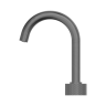 Смеситель для раковины Lotis Santi 1063G на два отверстия, цвет graphite 1