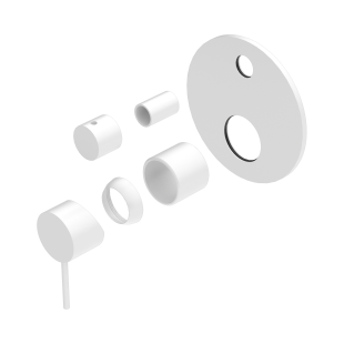 Смеситель для душа Lotis Mone 1014MW встраиваемый на 2 потребителя, цвет matte white