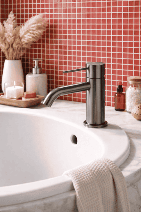 Смеситель для раковины Lotis Mone 1001BMB цвет black metal brass