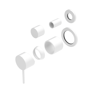 Смеситель для душа Lotis Mone 1017MW встраиваемый на 2 потребителя, цвет matte white