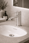 Смеситель для раковины Lotis Mone 1001BN цвет Brushed Nickel