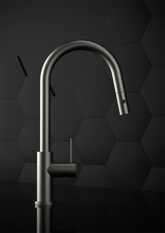 Смеситель для кухни Lotis Mone 1035BN, цвет brushed nickel