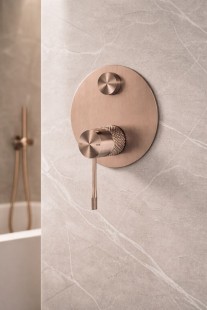 Смеситель для душа Lotis Santi 1018CB встраиваемый на 2 потребителя, цвет copper brushed