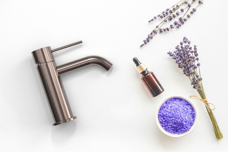 Смеситель для раковины Lotis Mone 1001CB цвет cooper brushed