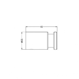 Крючок для халата, Lotis, цвет: хром
