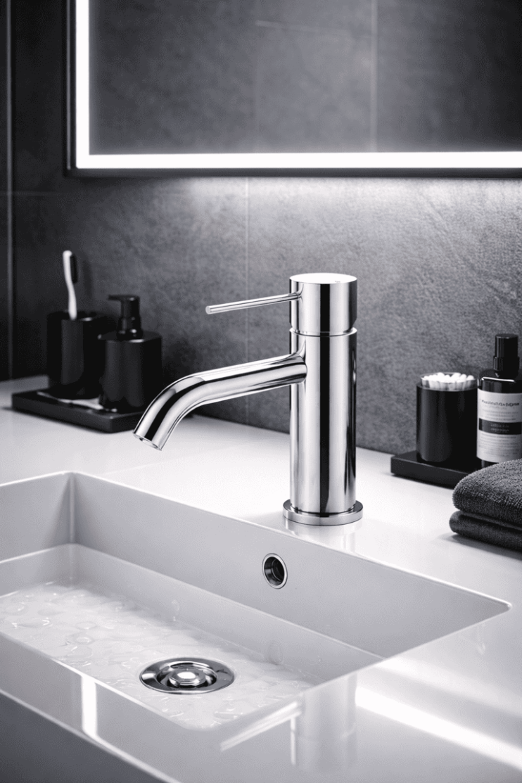 Смеситель для раковины Lotis Mone 1001CR цвет chrome