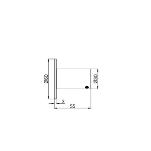 Крючок для халата, Lotis, цвет: хром