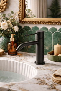 Смеситель для раковины Lotis Mone 1001MB цвет Matte Black