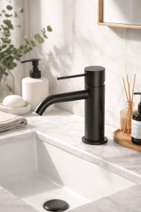 Смеситель для раковины Lotis Mone 1001MB цвет Matte Black