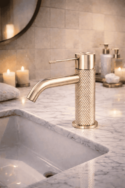 Смеситель для раковины Lotis Santi 1004BB brushed brass