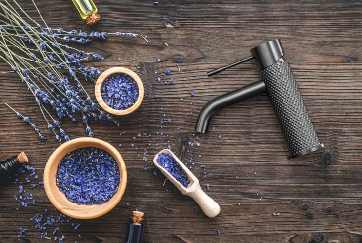 Смеситель для раковины Lotis Santi 1004BMB black metal brass