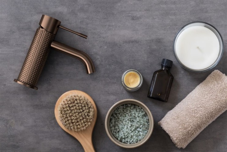 Смеситель для раковины Lotis Santi 1004CB cooper brushed