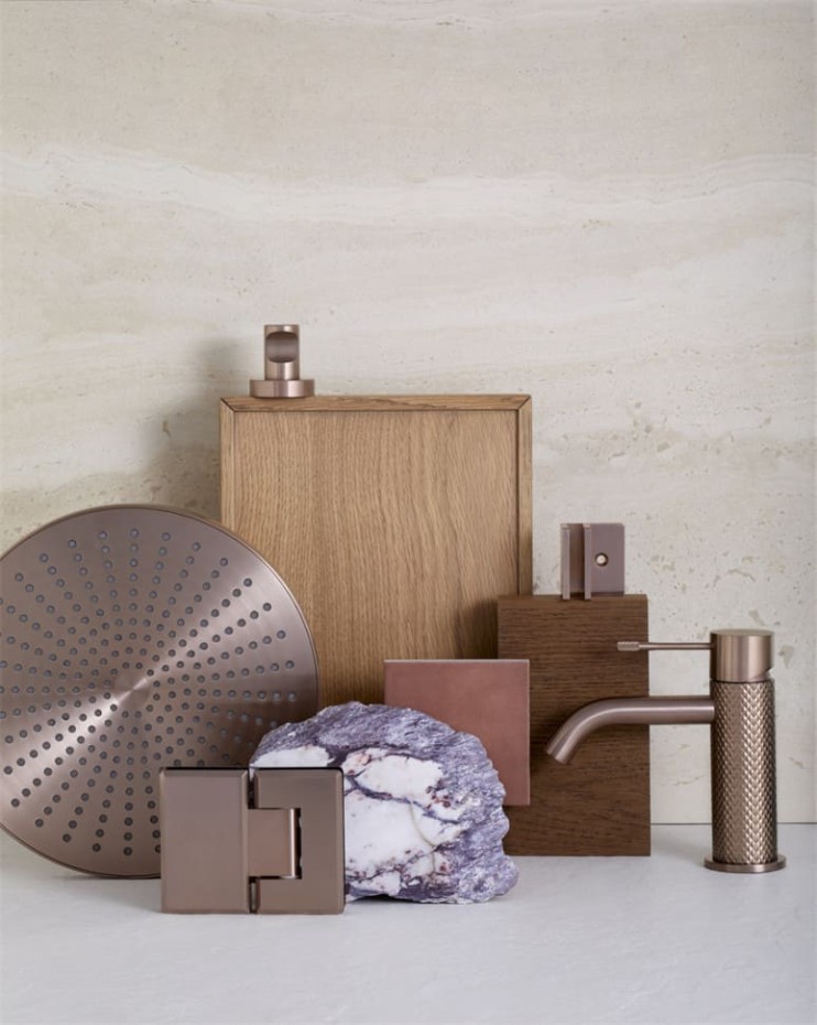 Смеситель для раковины Lotis Santi 1004CB cooper brushed