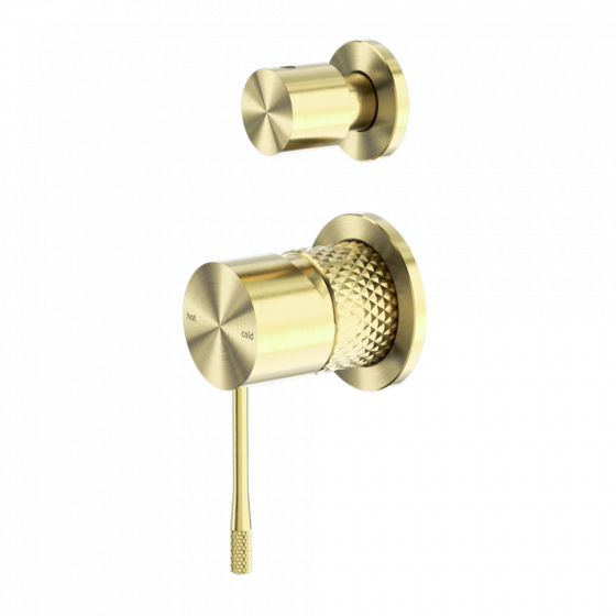 Смеситель для душа Lotis Santi 1019BB встраиваемый на 2 потребителя, цвет brushed brass