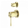 Смеситель для душа Lotis Santi 1019BB встраиваемый на 2 потребителя, цвет brushed brass