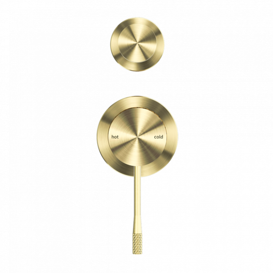 Смеситель для душа Lotis Santi 1019BB встраиваемый на 2 потребителя, цвет brushed brass