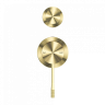 Смеситель для душа Lotis Santi 1019BB встраиваемый на 2 потребителя, цвет brushed brass