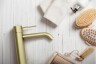 Смеситель для раковины Lotis Mone 1003BB высокий, цвет brushed brass