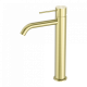 Смеситель для раковины Lotis Mone 1003BB высокий, цвет brushed brass