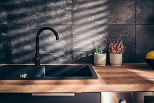 Смеситель для кухни, Lotis, цвет: черный