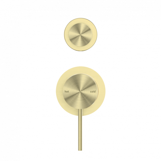 Смеситель для душа Lotis Mone 1017BB встраиваемый на 2 потребителя, цвет brushed brass