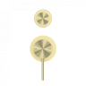 Смеситель для душа Lotis Mone 1017BB встраиваемый на 2 потребителя, цвет brushed brass