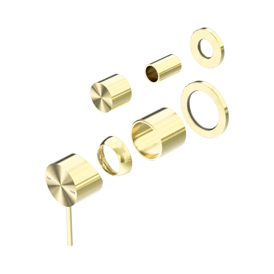 Смеситель для душа Lotis Mone 1017BB встраиваемый на 2 потребителя, цвет brushed brass