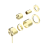 Смеситель для душа Lotis Mone 1017BB встраиваемый на 2 потребителя, цвет brushed brass