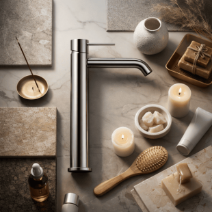 Смеситель для раковины Lotis Mone 1003CR высокий, chrome