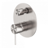 Смеситель для душа Lotis Mone 1014BN встраиваемый на 2 потребителя, цвет brushed nickel