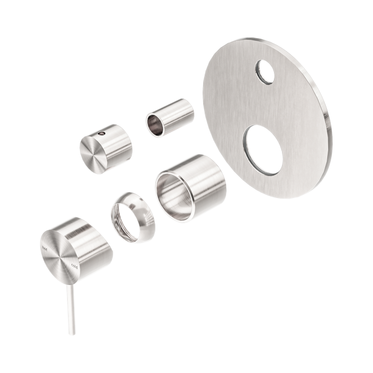 Смеситель для душа Lotis Mone 1014BN встраиваемый на 2 потребителя, цвет brushed nickel