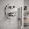 Смеситель для душа Lotis Mone 1014BN встраиваемый на 2 потребителя, цвет brushed nickel