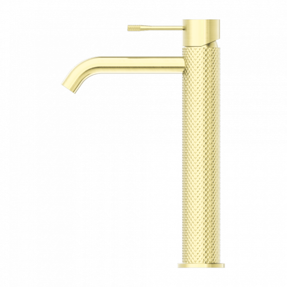 Смеситель для раковины Lotis Santi 1000BB высокий, brushed brass