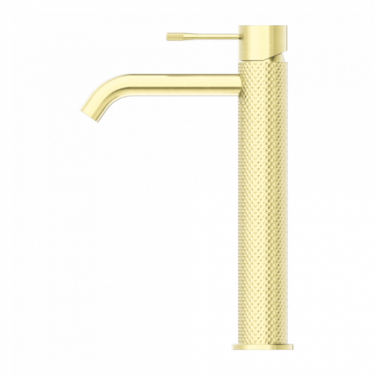 Смеситель для раковины Lotis Santi 1000BB высокий, brushed brass